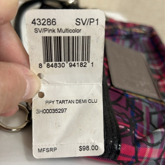 NWT COACH POPPY TARTAN WRISTLET/SMALL PURSE CLUTCH - Picture 9 of 9